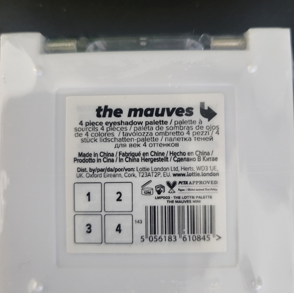 😍 Lottie London - The Mauves Eyeshadow Palette 4 shades NEW - Picture 3 of 4